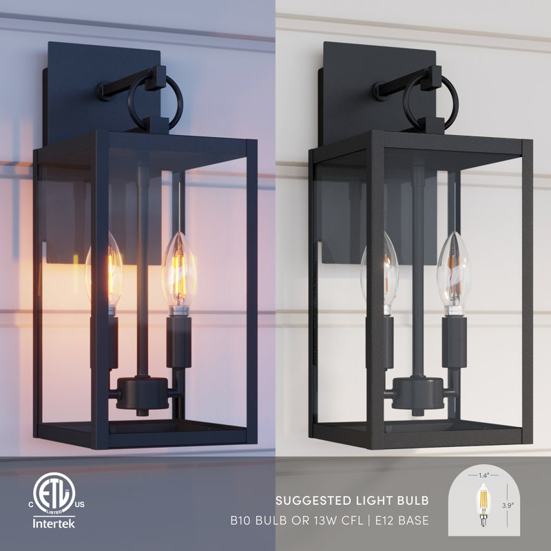 Nathan James Outdoor Wall Light Porch Lantern & Reviews - Wayfair Canada - Wall-Mounted Porch Lantern